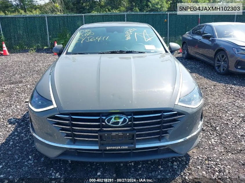 5NPEG4JAXMH102303 2021 Hyundai Sonata Se