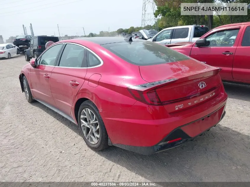 5NPEF4JA5MH116614 2021 Hyundai Sonata Sel