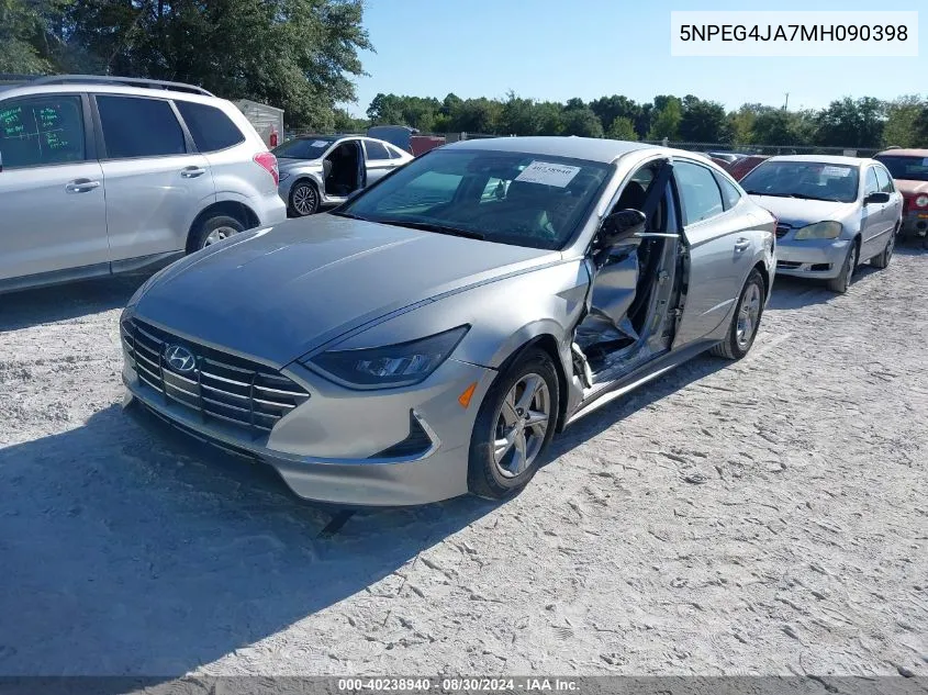 2021 Hyundai Sonata Se VIN: 5NPEG4JA7MH090398 Lot: 40238940