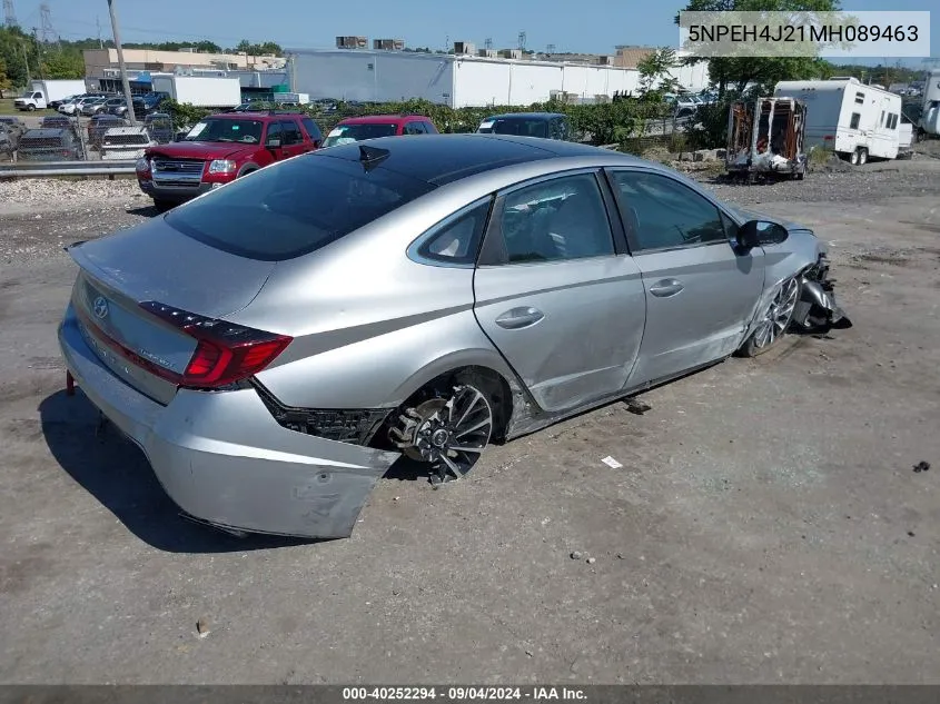 5NPEH4J21MH089463 2021 Hyundai Sonata Limited