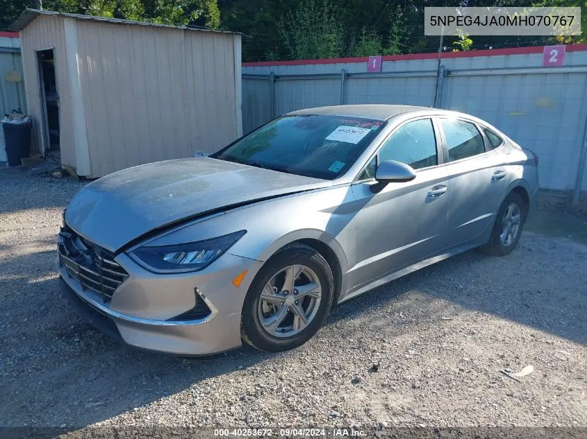 2021 Hyundai Sonata Se VIN: 5NPEG4JA0MH070767 Lot: 40253672