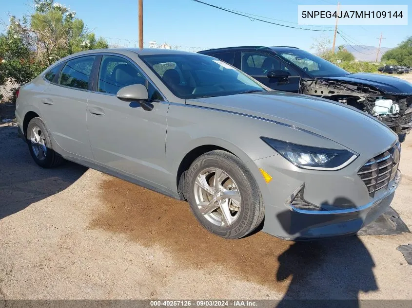 2021 Hyundai Sonata Se VIN: 5NPEG4JA7MH109144 Lot: 40257126