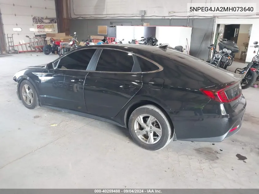 5NPEG4JA2MH073640 2021 Hyundai Sonata Se