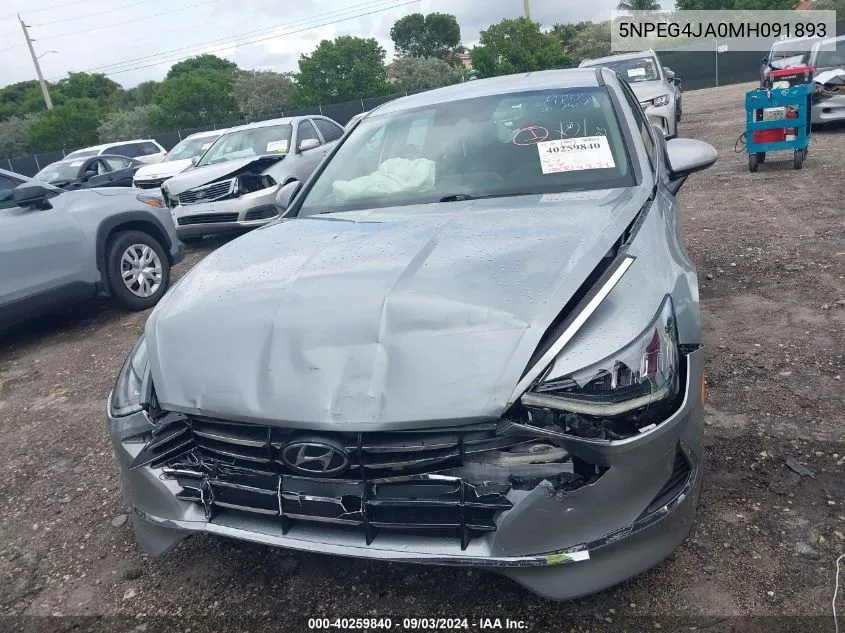 5NPEG4JA0MH091893 2021 Hyundai Sonata Se