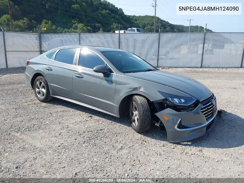 2021 Hyundai Sonata Se VIN: 5NPEG4JA8MH124090 Lot: 40266385