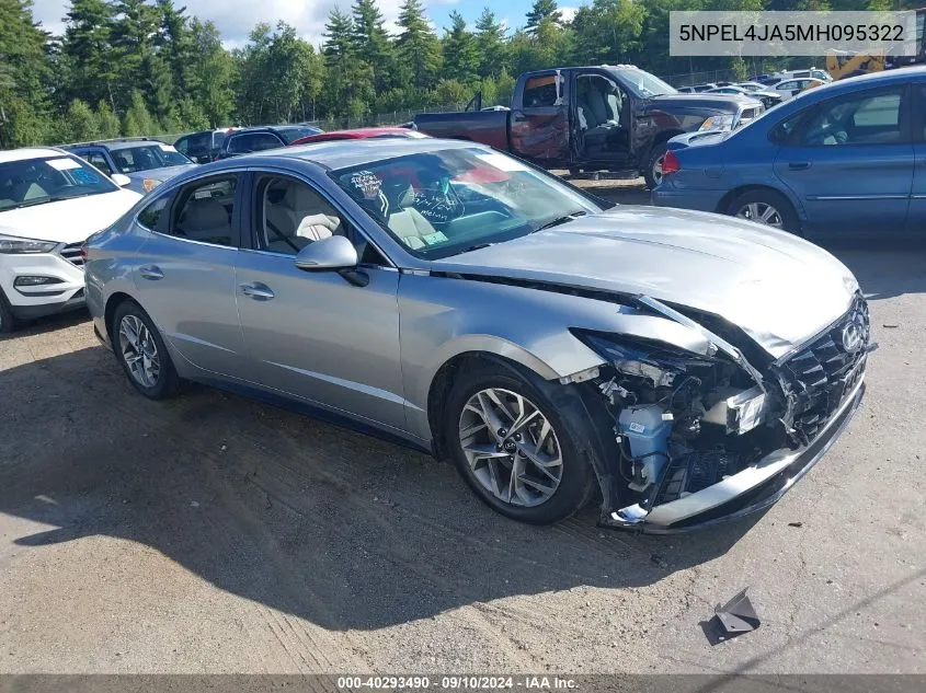 2021 Hyundai Sonata Sel VIN: 5NPEL4JA5MH095322 Lot: 40293490