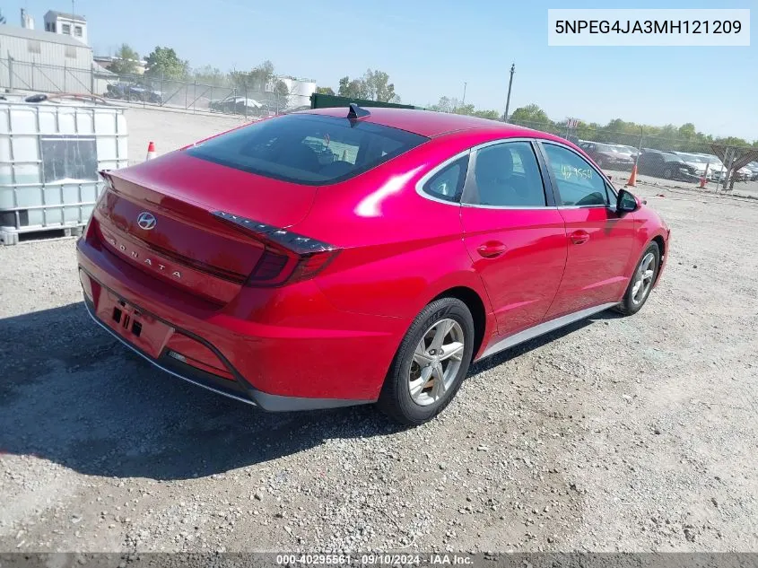 5NPEG4JA3MH121209 2021 Hyundai Sonata Se