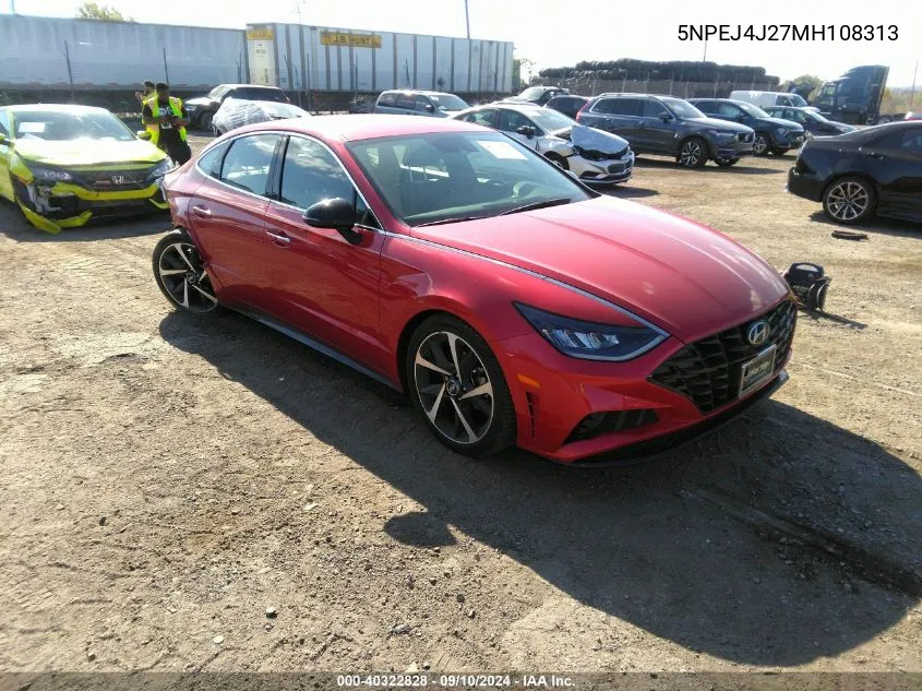 5NPEJ4J27MH108313 2021 Hyundai Sonata Sel Plus