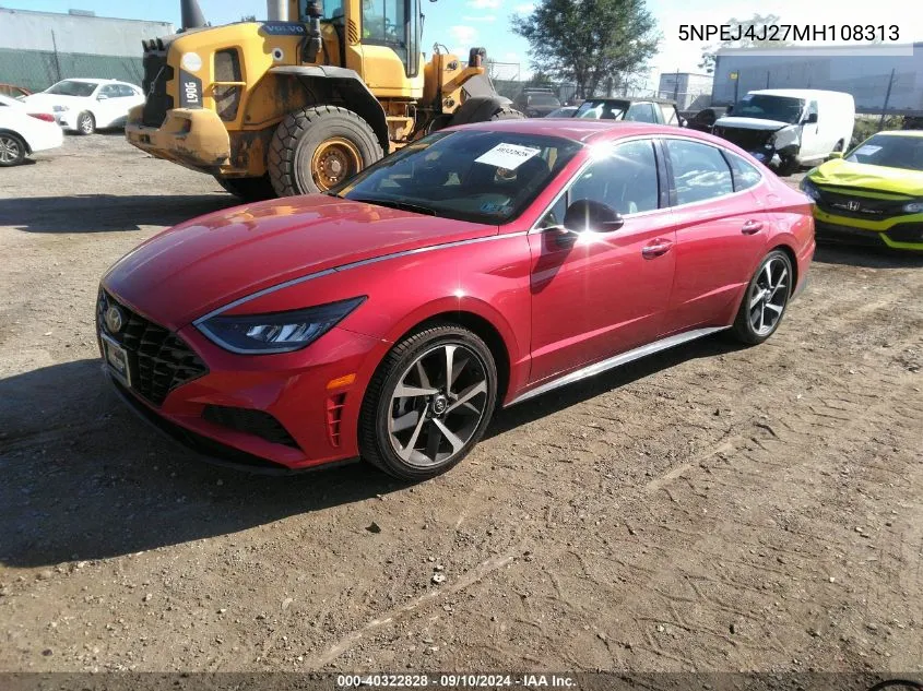 2021 Hyundai Sonata Sel Plus VIN: 5NPEJ4J27MH108313 Lot: 40322828