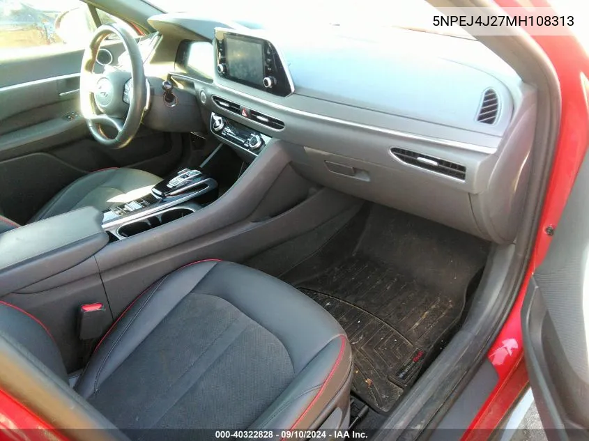 5NPEJ4J27MH108313 2021 Hyundai Sonata Sel Plus