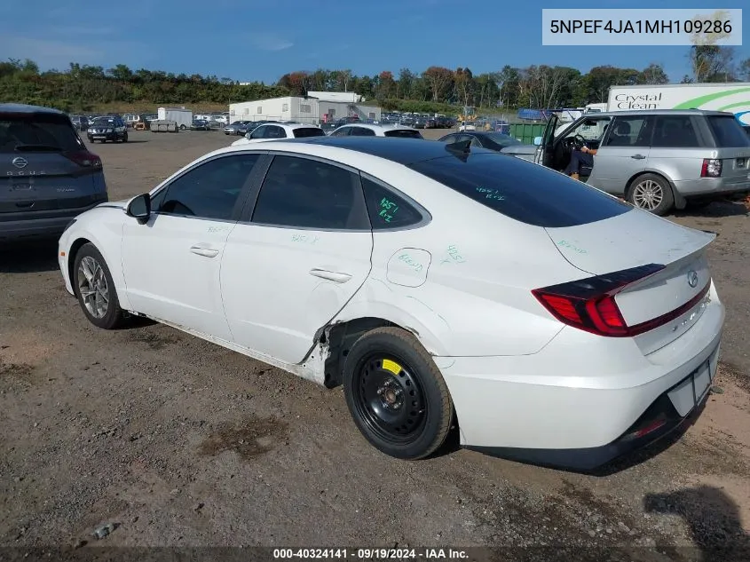 2021 Hyundai Sonata Sel VIN: 5NPEF4JA1MH109286 Lot: 40324141