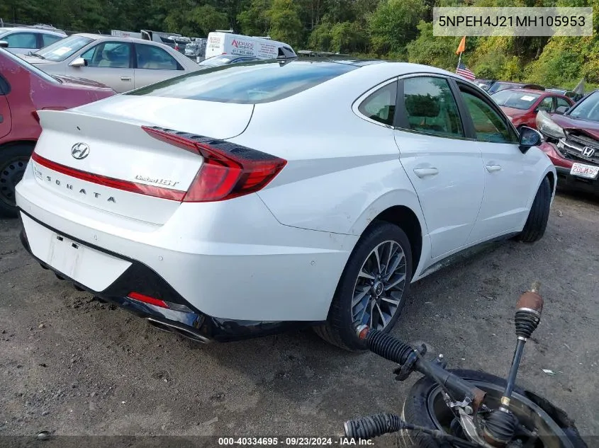 5NPEH4J21MH105953 2021 Hyundai Sonata Limited