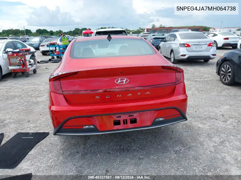 5NPEG4JA7MH064738 2021 Hyundai Sonata Se