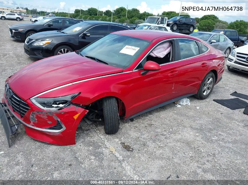 2021 Hyundai Sonata Se VIN: 5NPEG4JA7MH064738 Lot: 40337581