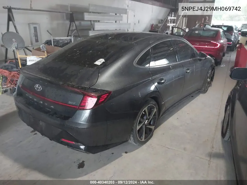 2021 Hyundai Sonata Sel Plus VIN: 5NPEJ4J29MH069742 Lot: 40340203