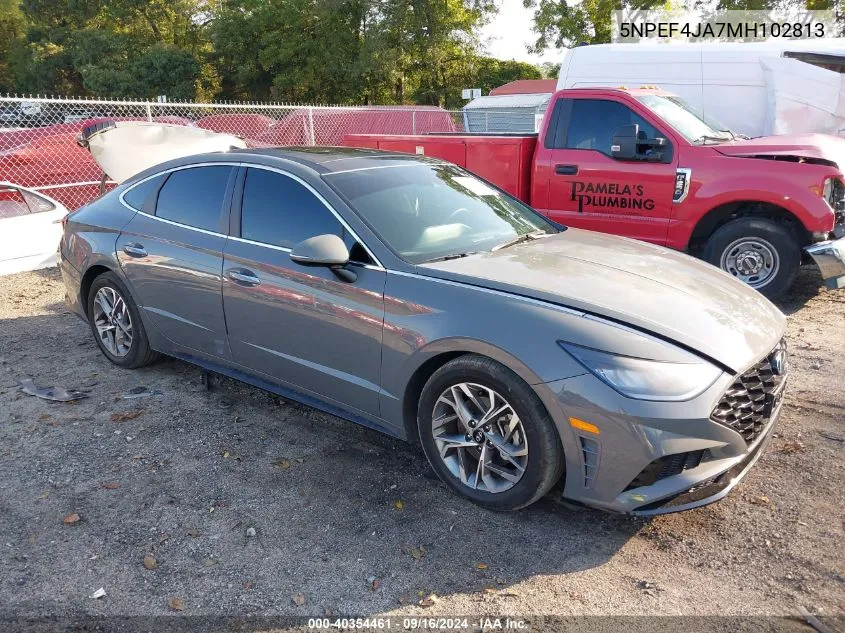 2021 Hyundai Sonata Sel VIN: 5NPEF4JA7MH102813 Lot: 40354461