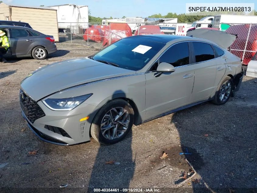 2021 Hyundai Sonata Sel VIN: 5NPEF4JA7MH102813 Lot: 40354461