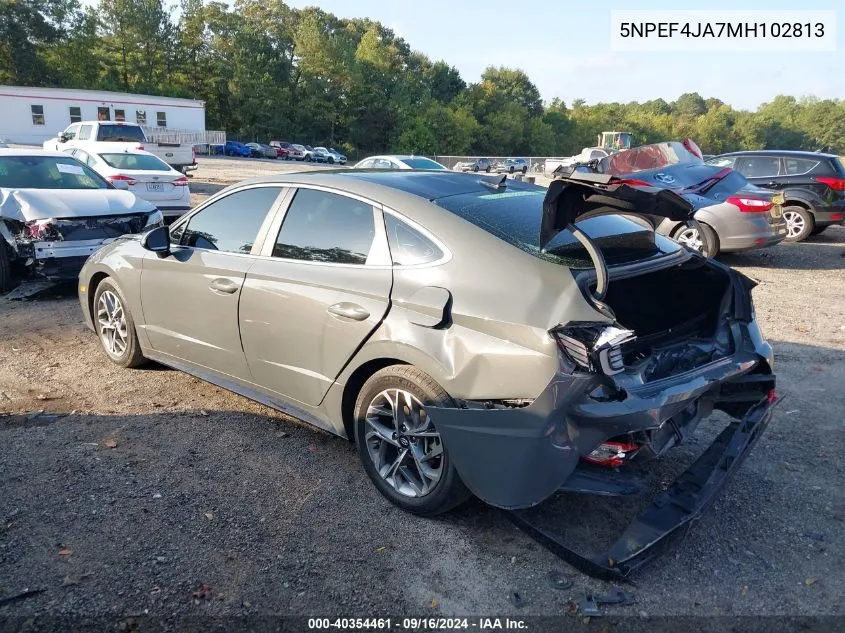 2021 Hyundai Sonata Sel VIN: 5NPEF4JA7MH102813 Lot: 40354461