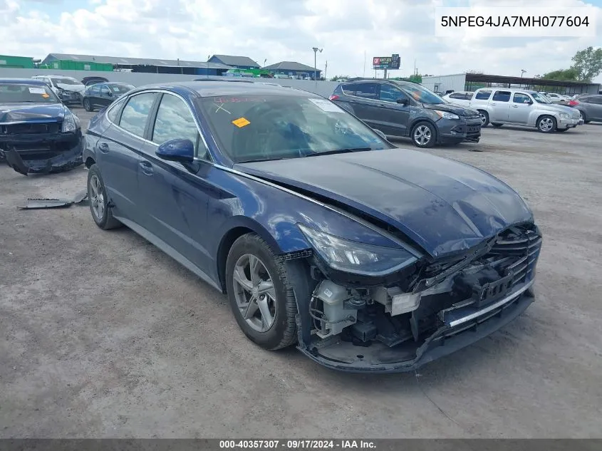 5NPEG4JA7MH077604 2021 Hyundai Sonata Se