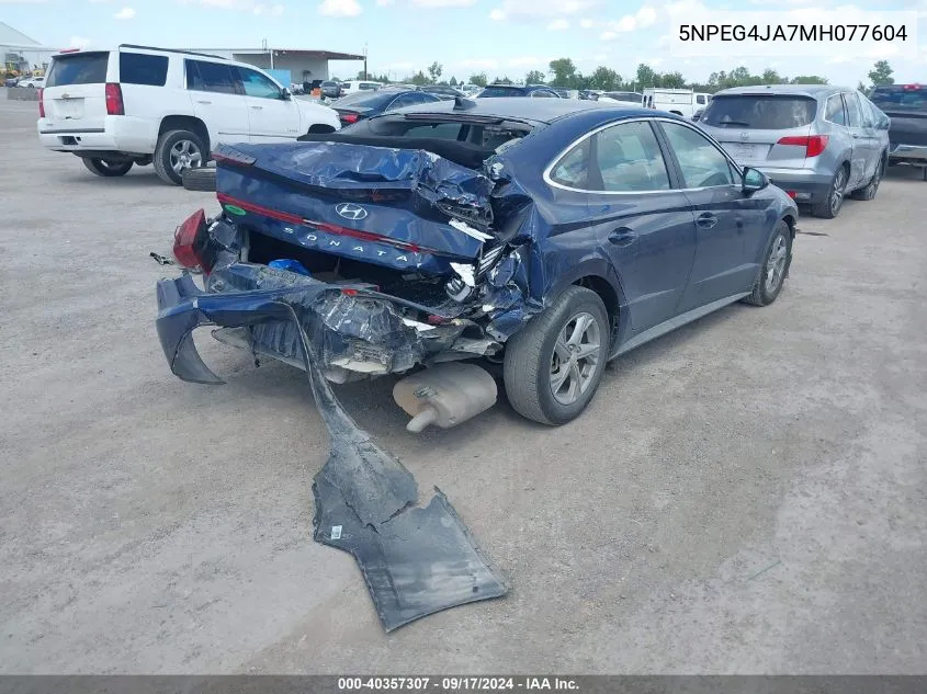 5NPEG4JA7MH077604 2021 Hyundai Sonata Se