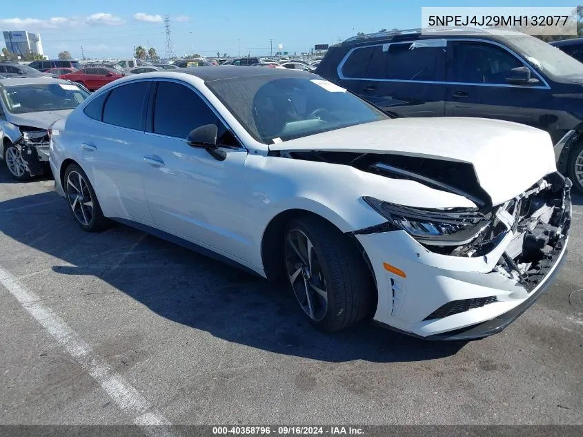 2021 Hyundai Sonata Sel Plus VIN: 5NPEJ4J29MH132077 Lot: 40358796