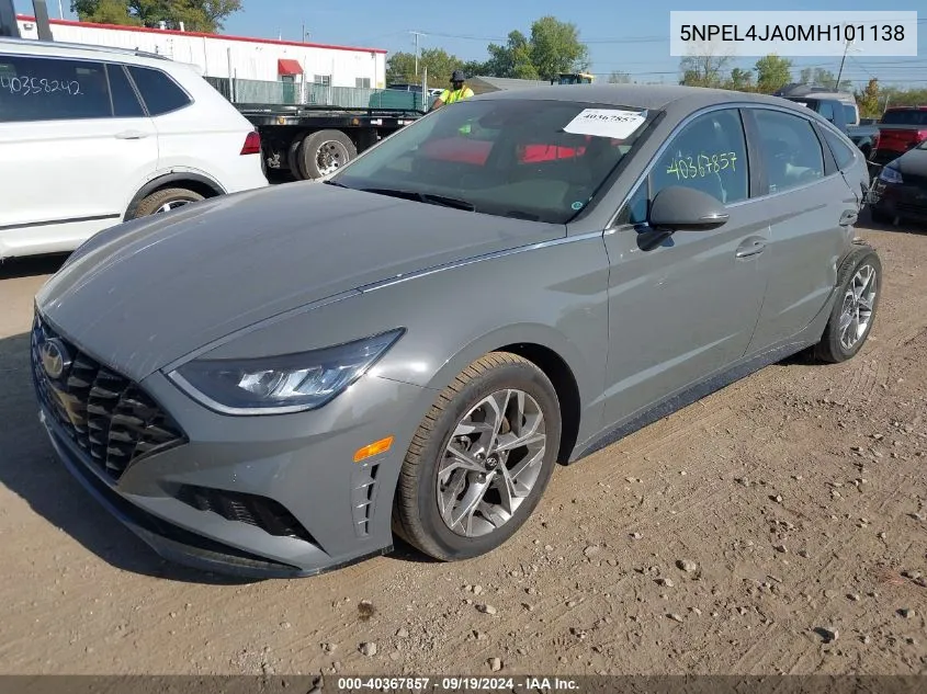 2021 Hyundai Sonata Sel VIN: 5NPEL4JA0MH101138 Lot: 40367857