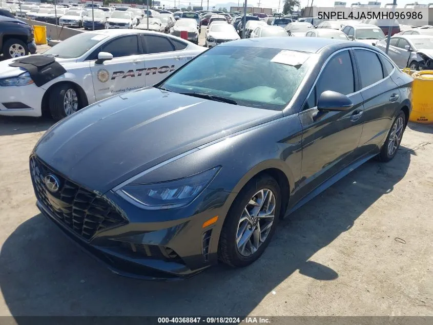 2021 Hyundai Sonata Sel VIN: 5NPEL4JA5MH096986 Lot: 40368847