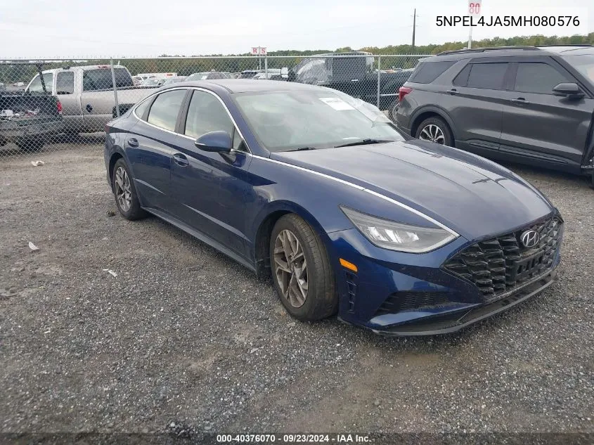 2021 Hyundai Sonata Sel VIN: 5NPEL4JA5MH080576 Lot: 40376070