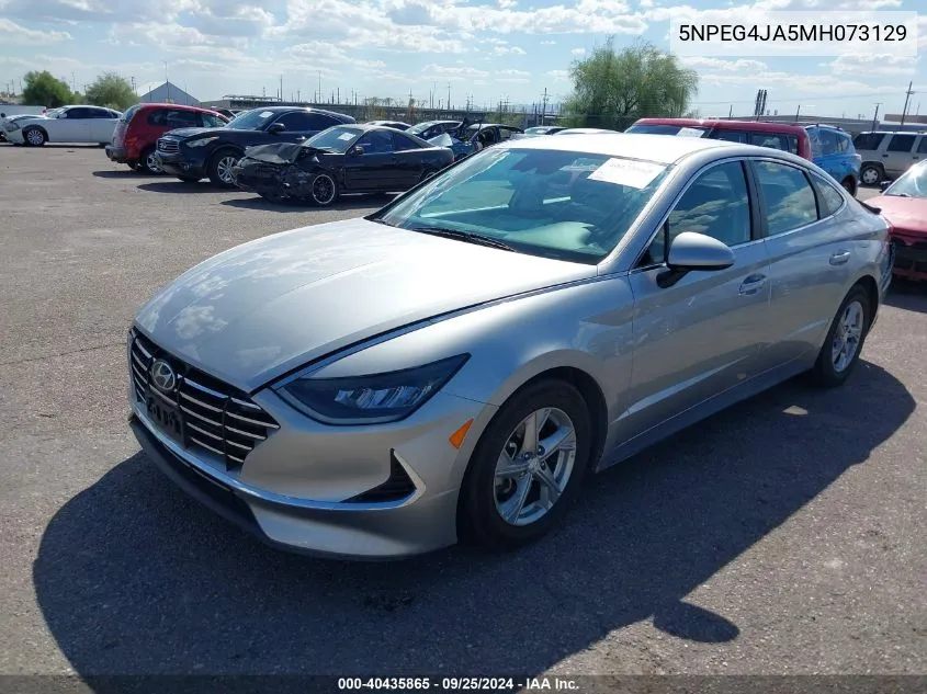 2021 Hyundai Sonata Se VIN: 5NPEG4JA5MH073129 Lot: 40435865