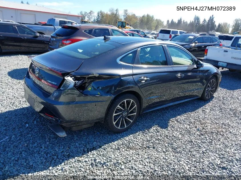 5NPEH4J27MH072389 2021 Hyundai Sonata Limited