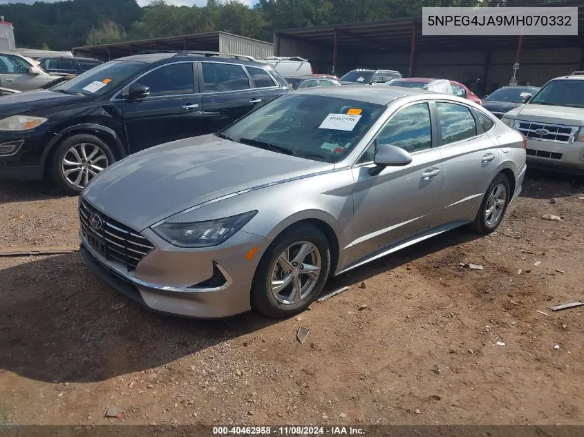 2021 Hyundai Sonata Se VIN: 5NPEG4JA9MH070332 Lot: 40462958