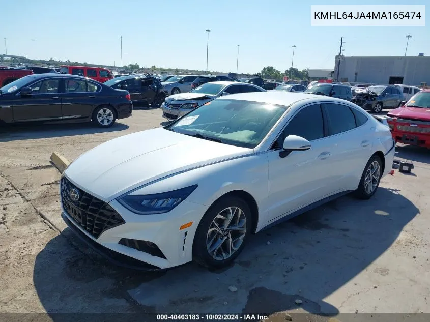 2021 Hyundai Sonata Sel VIN: KMHL64JA4MA165474 Lot: 40463183