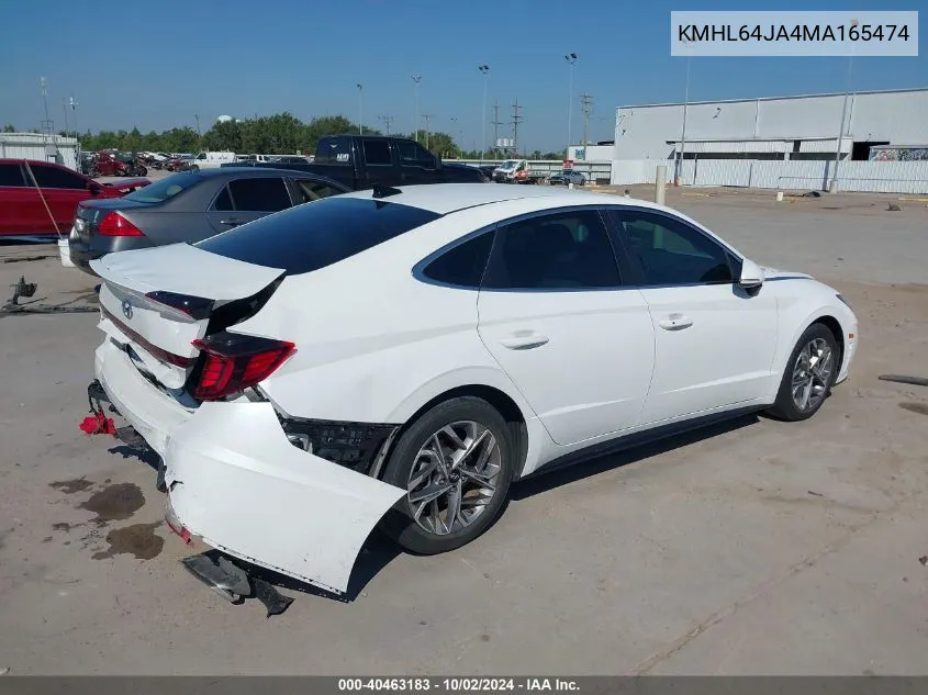 KMHL64JA4MA165474 2021 Hyundai Sonata Sel