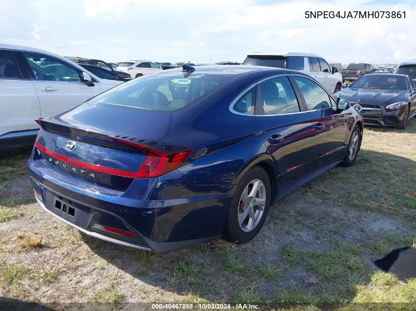 2021 Hyundai Sonata Se VIN: 5NPEG4JA7MH073861 Lot: 40467058