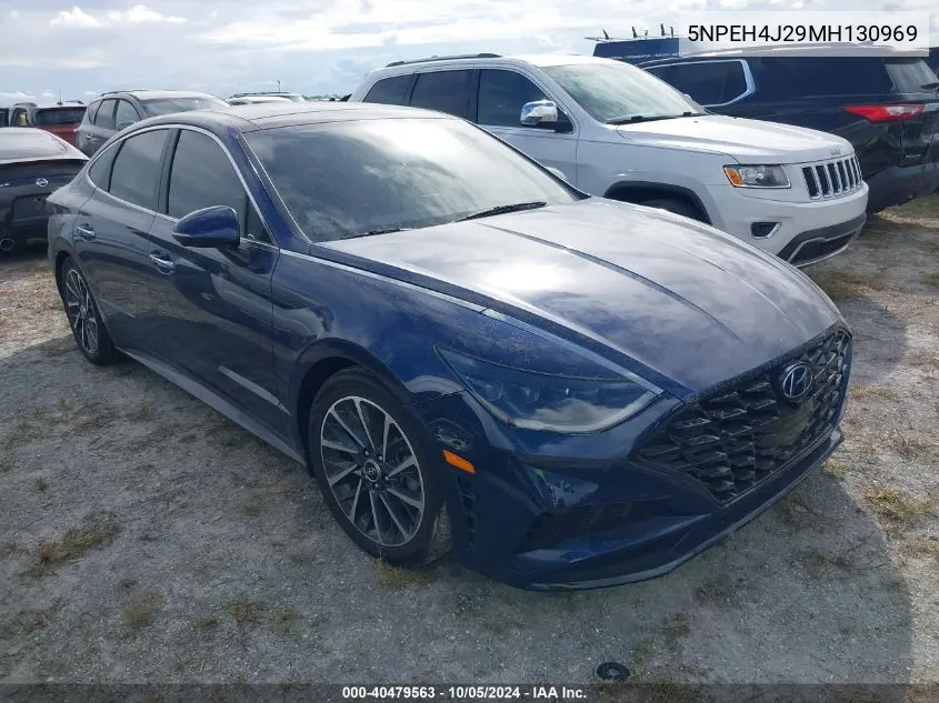 2021 Hyundai Sonata Limited VIN: 5NPEH4J29MH130969 Lot: 40479563