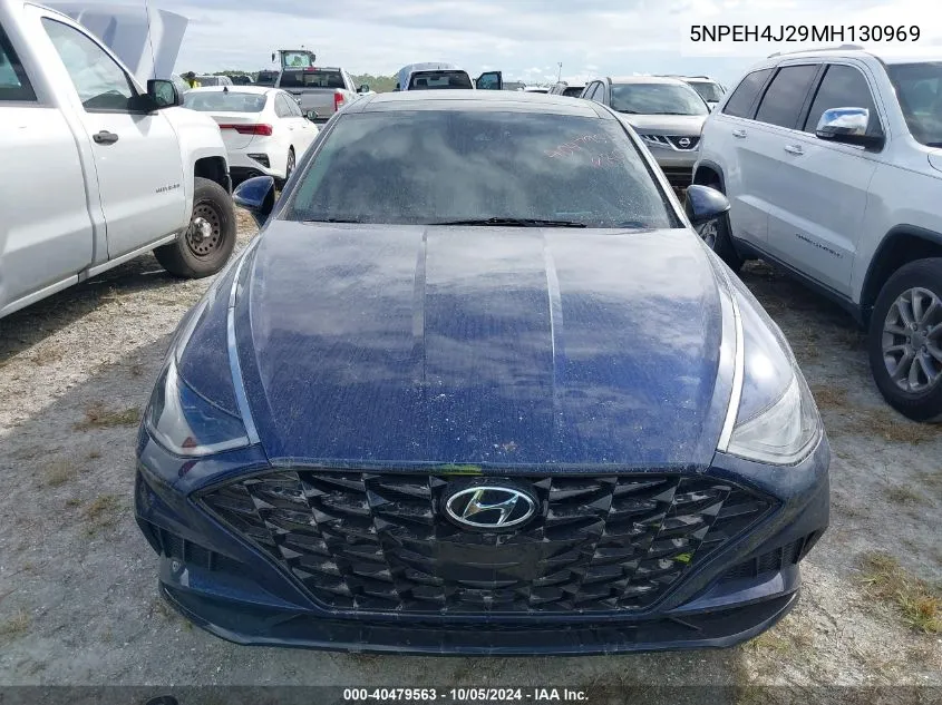 2021 Hyundai Sonata Limited VIN: 5NPEH4J29MH130969 Lot: 40479563