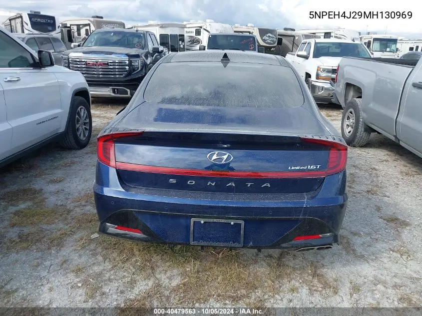 2021 Hyundai Sonata Limited VIN: 5NPEH4J29MH130969 Lot: 40479563