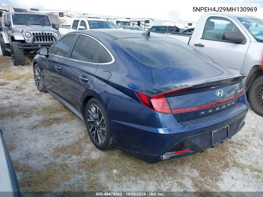 2021 Hyundai Sonata Limited VIN: 5NPEH4J29MH130969 Lot: 40479563