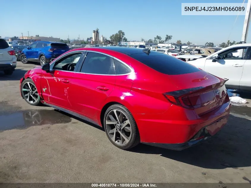 2021 Hyundai Sonata Sel Plus VIN: 5NPEJ4J23MH066089 Lot: 40518774