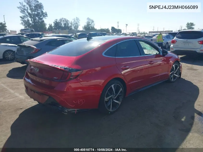 2021 Hyundai Sonata Sel Plus VIN: 5NPEJ4J23MH066089 Lot: 40518774