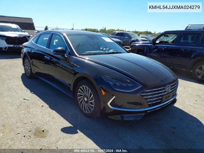 2021 Hyundai Sonata Limited VIN: KMHL54JJXMA024279 Lot: 40523192