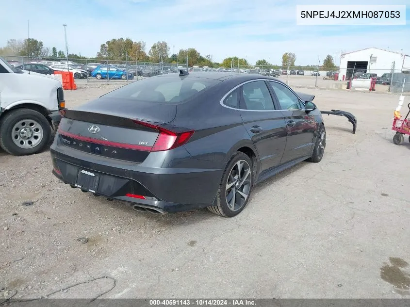 2021 Hyundai Sonata Sel Plus VIN: 5NPEJ4J2XMH087053 Lot: 40591143