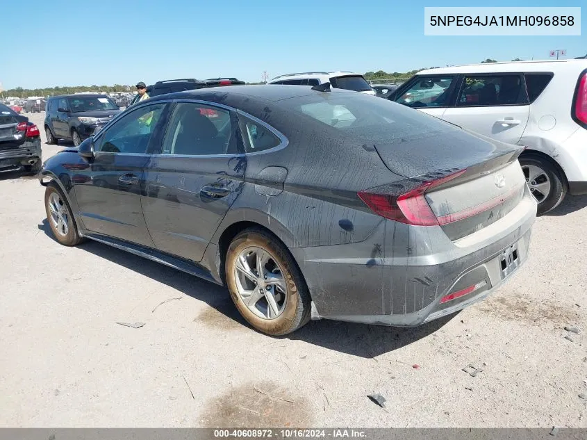 2021 Hyundai Sonata Se VIN: 5NPEG4JA1MH096858 Lot: 40608972