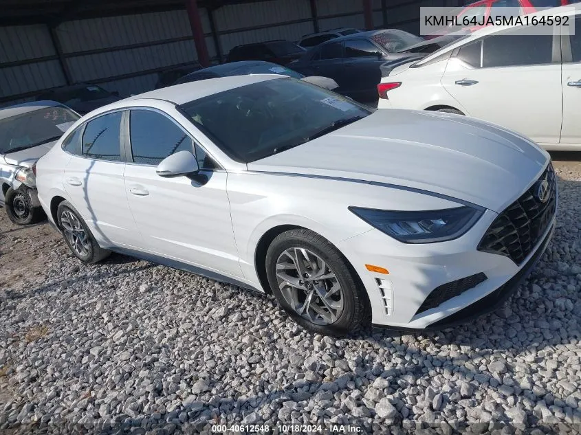 2021 Hyundai Sonata Sel VIN: KMHL64JA5MA164592 Lot: 40612548