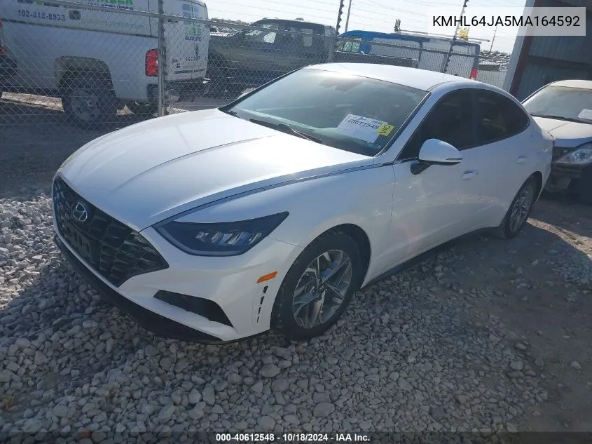 2021 Hyundai Sonata Sel VIN: KMHL64JA5MA164592 Lot: 40612548