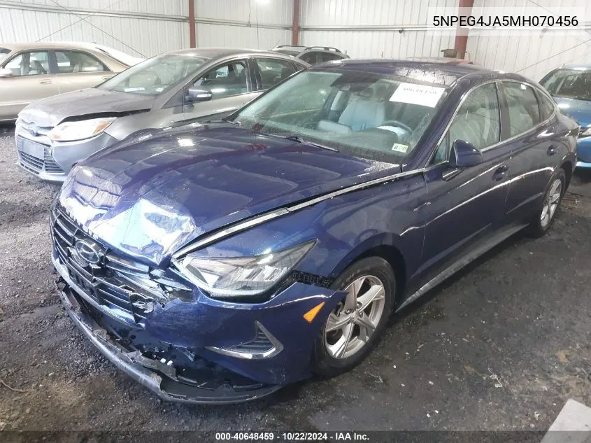 5NPEG4JA5MH070456 2021 Hyundai Sonata Se