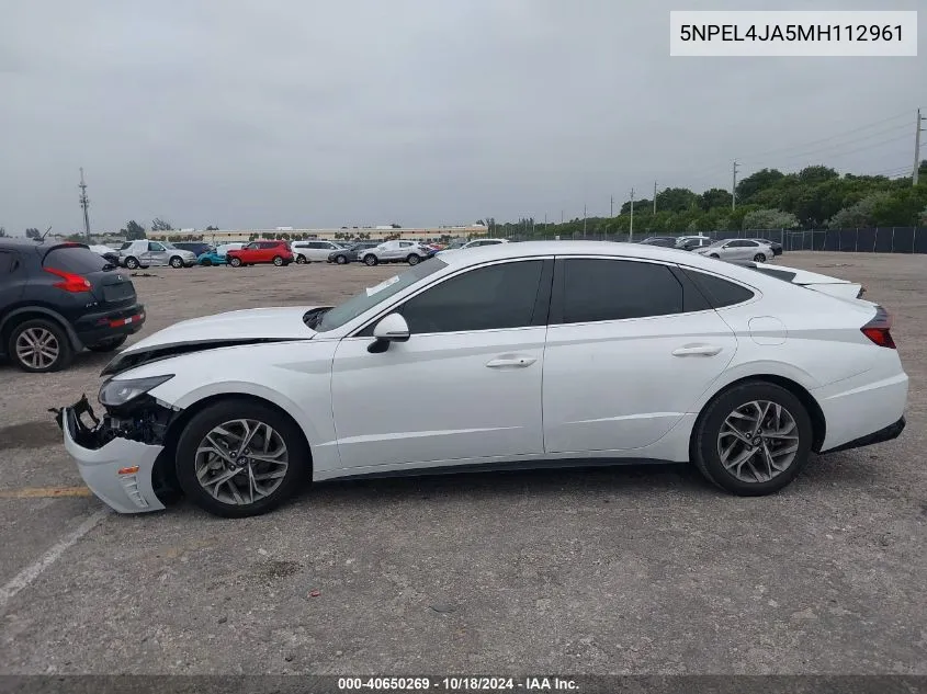 5NPEL4JA5MH112961 2021 Hyundai Sonata Sel