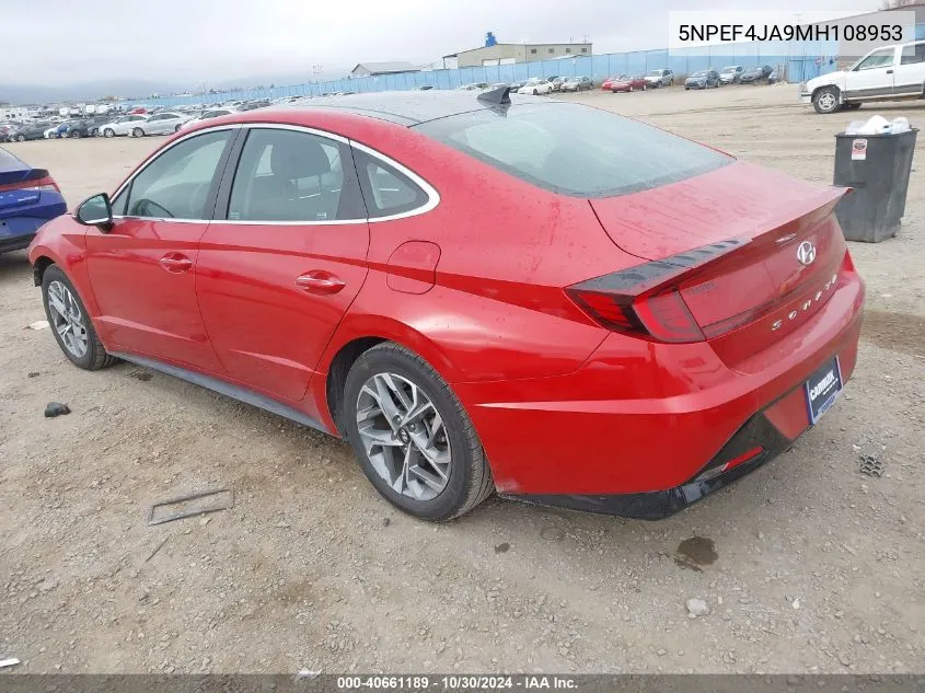 5NPEF4JA9MH108953 2021 Hyundai Sonata Sel