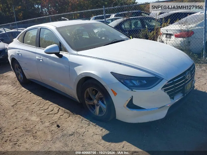 2021 Hyundai Sonata Se VIN: 5NPEG4JA3MH127950 Lot: 40665705