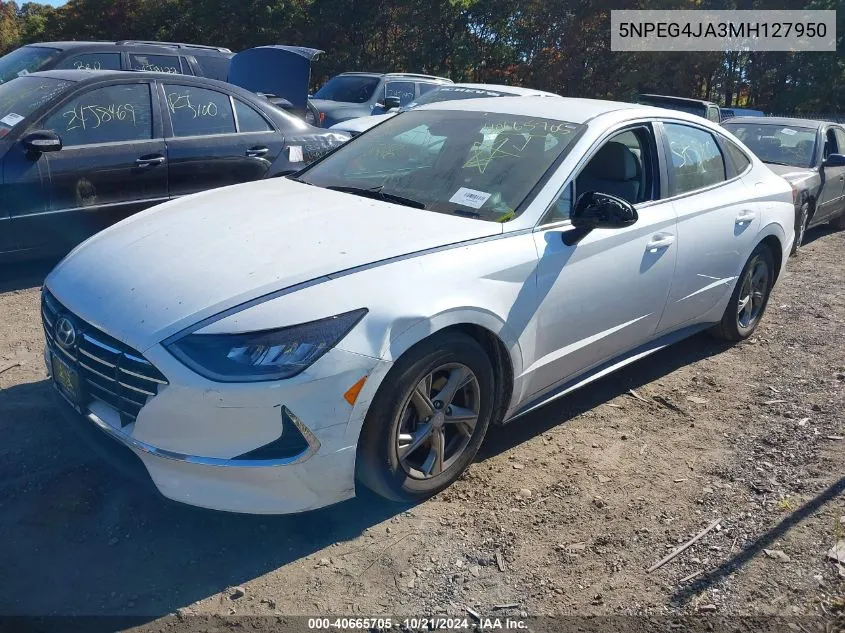 2021 Hyundai Sonata Se VIN: 5NPEG4JA3MH127950 Lot: 40665705